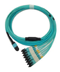 Cisco CB-M12-4LC-MMF4M | MMF Aqua | MPO-12 to 4x LC Duplex Fanout | SR4 breakout harness | 4 m