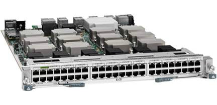 Cisco N7K-F248XT-25E 48-port 1/10GBASE-T RJ-45 line card