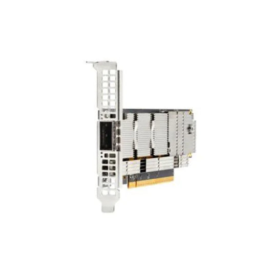 NVIDIA ConnectX-7 200GbE adapter card with PCIe 5.0 x16, silver-black design