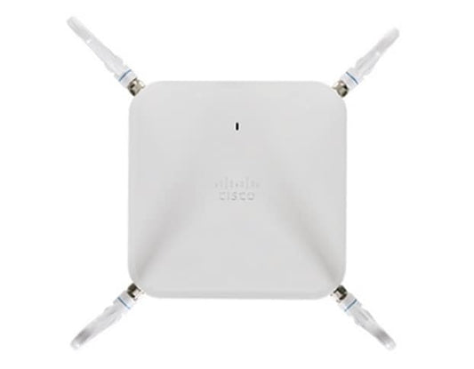 Cisco CG418-E 4G LTE gateway with white wireless access point and four antennas