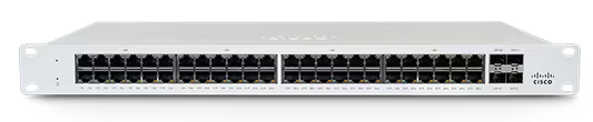 Meraki MS130-48-HW | 48x 1G L2 access switch | non-PoE | 4x 10G SFP+ uplinks | Enterprise license