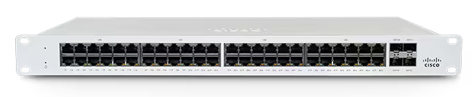 Meraki MS130-48X-HW | 40x 1G + 8x 2.5G | PoE+ 740W | 4x 10G SFP+ uplinks | Enterprise lic