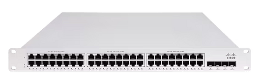 Meraki MS150-48FP-4X | 48x 1G L2 | PoE+ 740W | 4x 10G SFP+ uplinks | Stackable | Cloud-managed (Enterprise license)