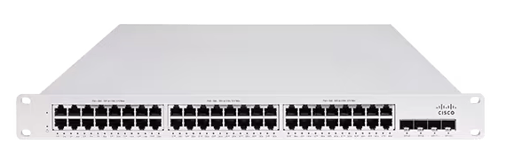 Meraki MS150-48LP-4G | 48x 1G L2 | PoE+ 370W | 4x 1G SFP uplinks | Stackable | Cloud-managed (Enterprise license)