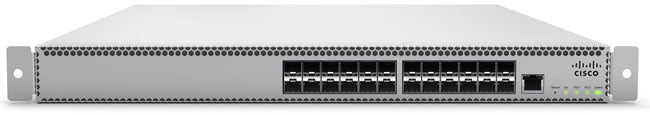 Meraki MS420-24-HW silver cisco switch with black ports