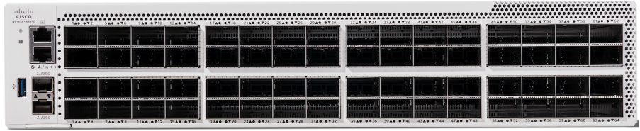 Cisco N9164E-NS4-O | Nexus 9100 64-Port 800G Switch, 51.2 Tbps, 2RU