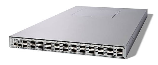 Cisco N9324C-SE1U 24x100G QSFP28 switch with sleek silver design
