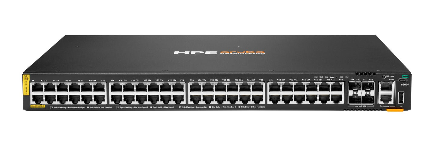 Aruba JL728B HPE 5400 switch with 48x 1G PoE+ ports and 4x 10G SFP+