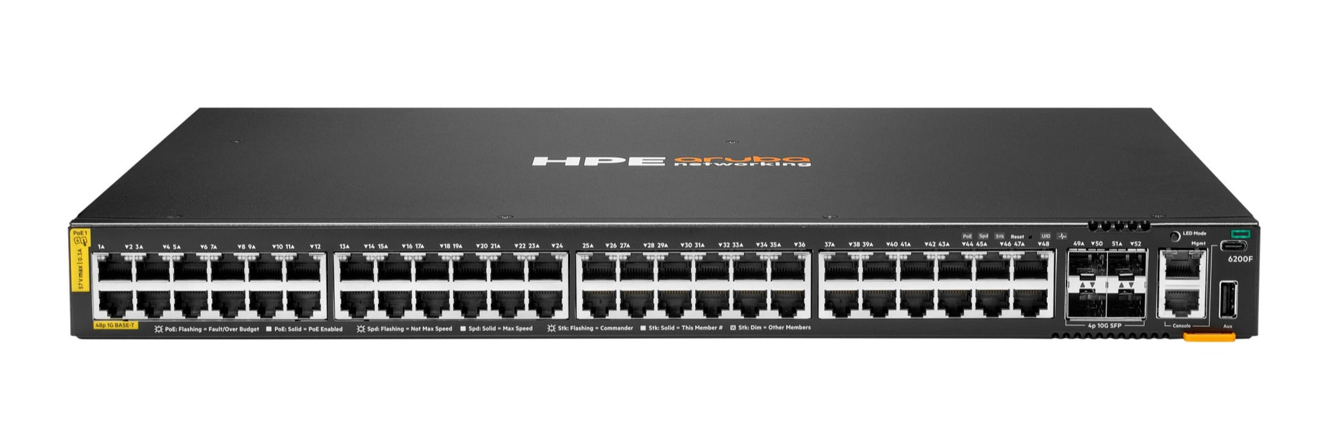 Aruba JL728B HPE 5400 switch with 48x 1G PoE+ ports and 4x 10G SFP+