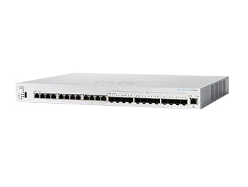 Cisco CBS350-24XTS-AU | 24x 10GBASE-T (non-PoE), 4x 10G SFP+ uplinks (dedicated); L3 static routing; license-free