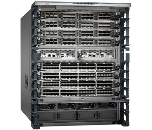 Cisco Nexus 9018 switch rack in N77-C7710-B36S3E chassis