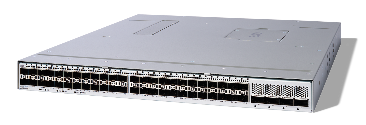 Cisco N9K-C93400LD-H1 48x 50G SFP56 switch with 4x 400G QSFP-DD