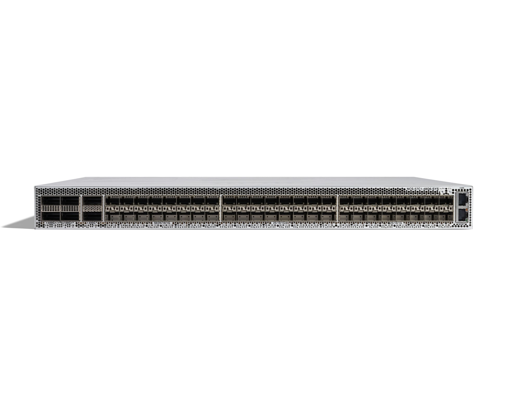 Cisco NCS-57C1-48Q6D-S silver switch with 32x25G and 16x50G ports