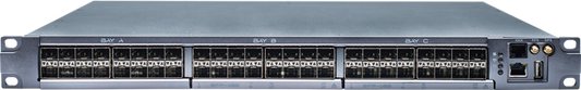 Cisco N35-FS-48X 48-port SFP/SFP28 switch with black and silver ports