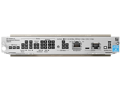 Aruba J9827A | 5400R zl2 Management Module, hitless failover with dual MM, L3 control plane, hot‑swap
