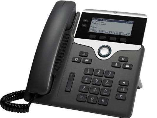 Cisco CP-7811-3PCC-K9 | 1-line SIP desk phone (3PCC) | 3.28" mono display | 10/100 Ethernet | PoE Class 1