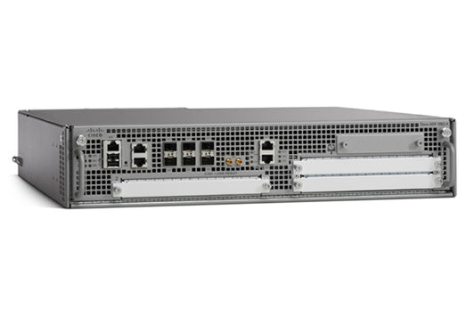 Cisco ASR1002-X | ASR 1002-X chassis | 2U | 6x1G integrated ports | dual power supplies | SD-WAN capable | throughput license tiers 36–100 Gbps | 4GB DRAM