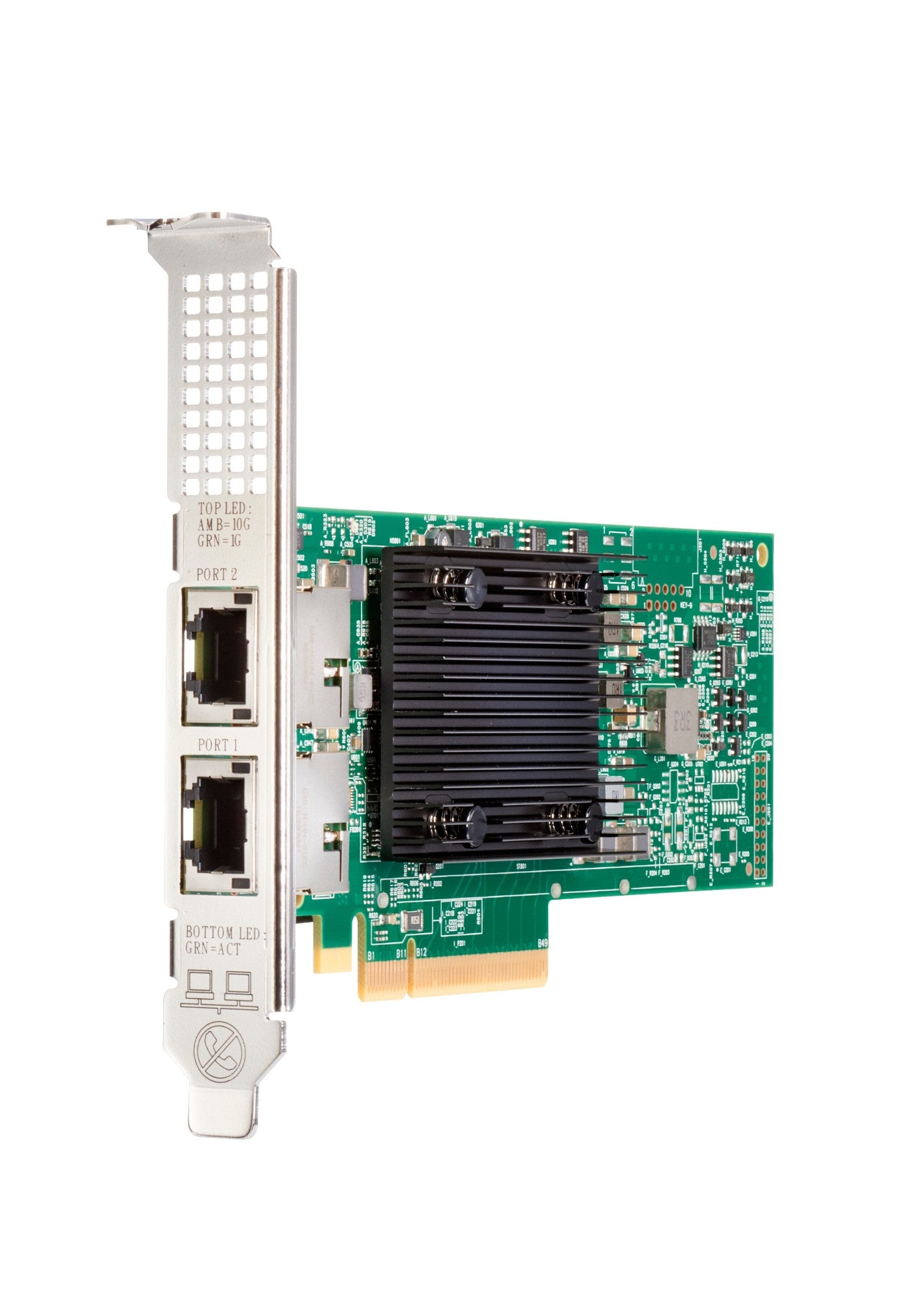 HPE 813661-B21 dual 10GbE RJ-45 PCIe NIC with heatsink