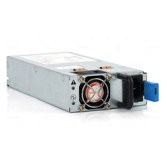 Cisco DS-CAC-1200W 1200W AC hot-swap PSU with silver body, blue handle, red fan
