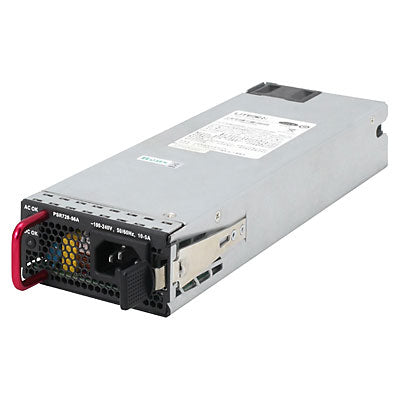 HPE JG544A PoE PSU 720W with silver body and red cable