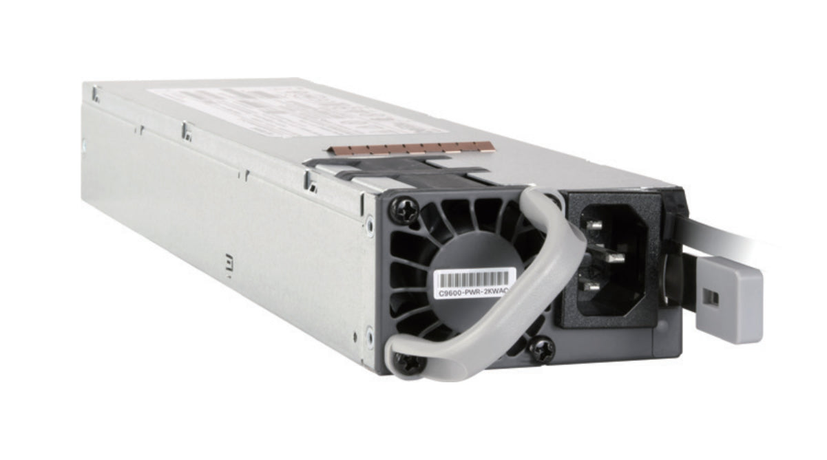 Cisco C9600-PWR-2KWAC 2000W AC PSU with white unit, black fan, ports