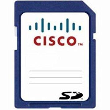 Blue Cisco FPR-SM-SD-32G 32GB SDHC card case with white label and red logo