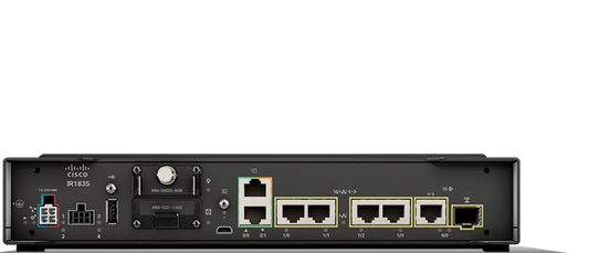 Cisco IR1835-K9 | Rugged router | SD-WAN capable, LTE/5G-ready | higher I/O density | extended temp | DIN‑rail/panel mount