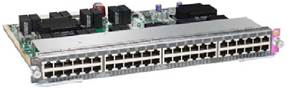 Cisco WS-X4748-UPOE-E | 48x 10/100/1000 RJ-45 | UPOE (60W/port) | Uplinks: via Supervisor | E‑Series line card