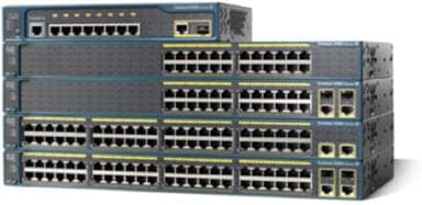 Cisco WS-C2960-8TC-L 8-port 10/100 fanless switch stack
