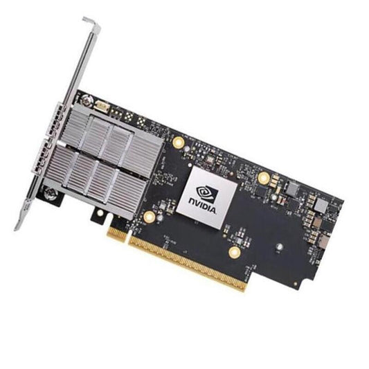 NVIDIA ConnectX-7 HHHL adapter card, black with silver accents