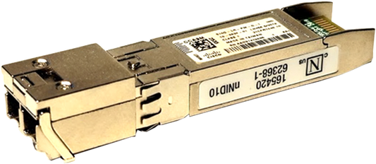 Cisco S10G-LR-PM-D-I 10G SFP+ transceiver module, gold metal with label