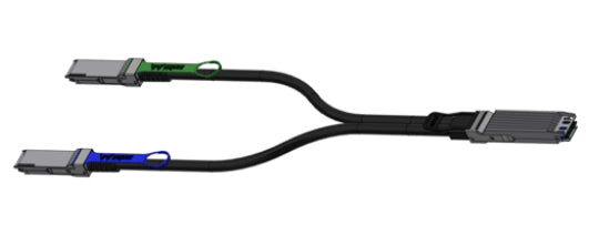 NVIDIA 980-9I93M-00H01A | 400G AOC breakout | OSFP to 2x QSFP56 | 1.5 m | 8x50G PAM4 to 2x4x50G | MMF 850nm