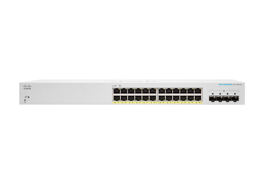 Cisco CBS220-24FP-4X-AU | 24x 1G, PoE+ full, 4x 10G SFP+ uplinks, Smart L2