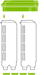 Black leather laptop case with green accents and silver hardware for NVIDIA NVLink Bridge