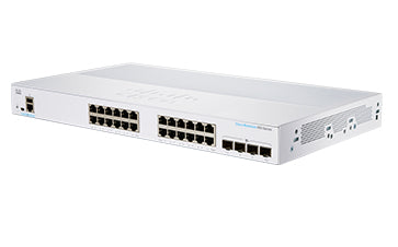 Cisco CBS350-24T-4G-AU | 24x GE, 4x 1G SFP uplinks, no-license L2/L3