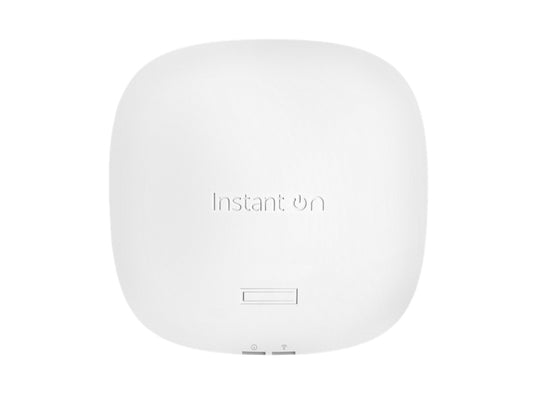 Aruba R9B34A#ABG | Wi-Fi 6 (802.11ax) dual-band 2.4/5 GHz, 4.8 Gbps aggregate, 2.5GbE PoE (802.3at) uplink, indoor AP