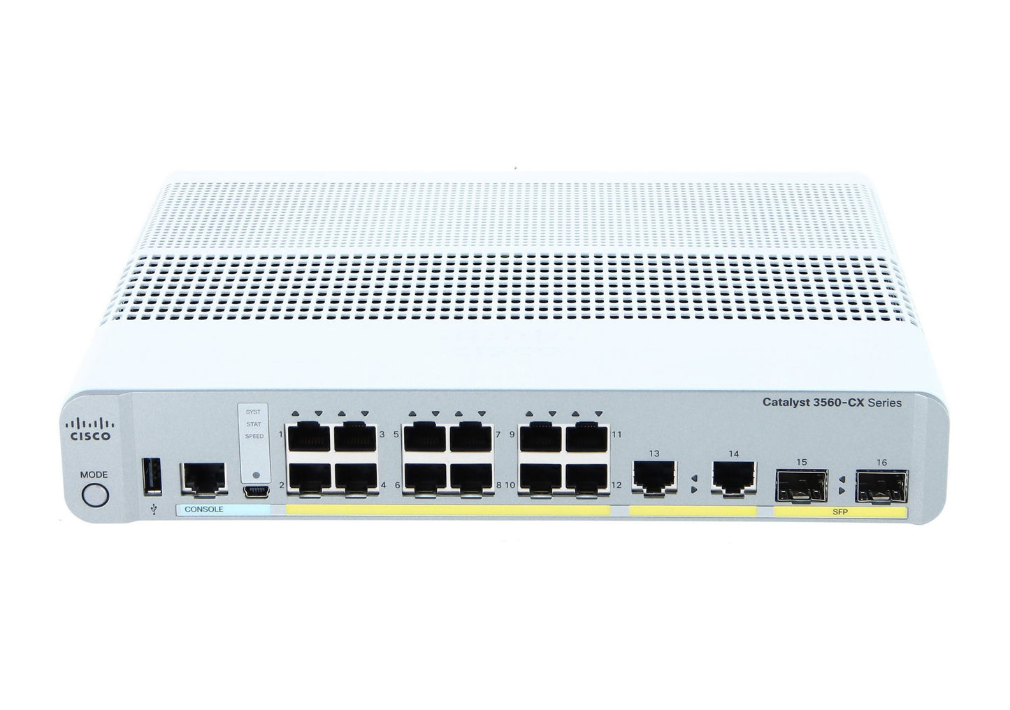 Cisco WS-C3560CX-12TC-S switch with 12x 1G ports and 4x uplinks