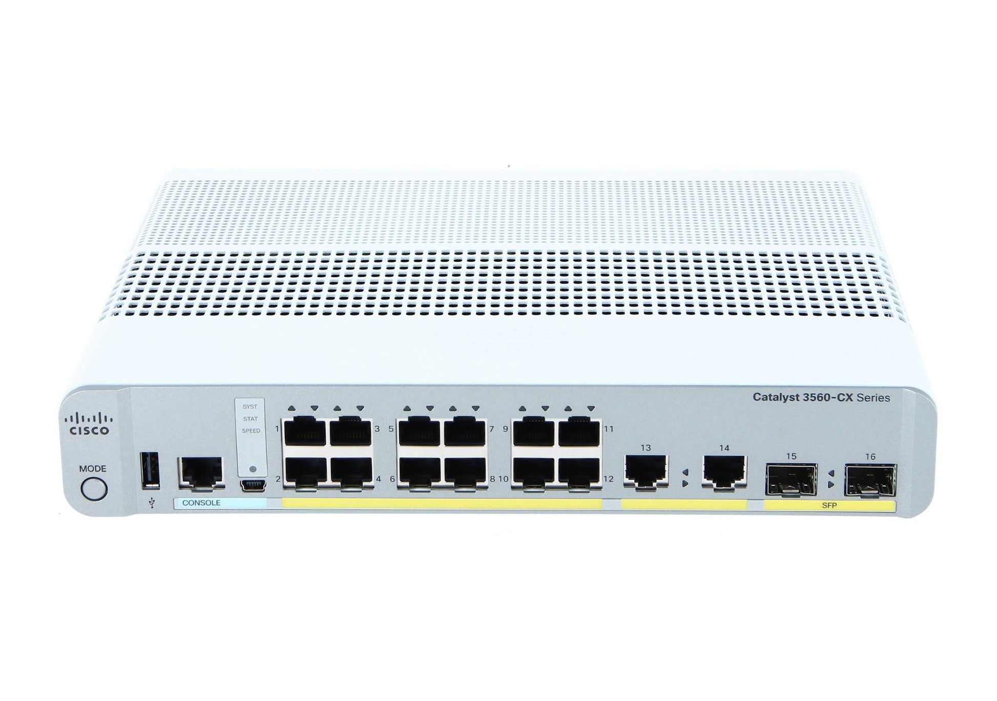 Cisco WS-C3560CX-12TC-S switch with 12x 1G ports and 4x uplinks