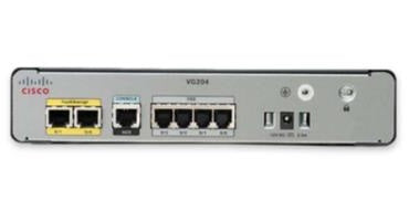 Cisco VG204XM | 4x FXS analog voice gateway, SIP/SCCP, 10/100 LAN, SRST-ready