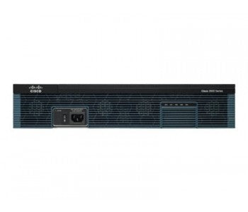 Cisco 2921 HSEC+ router with black silver design and 3x 1G ports