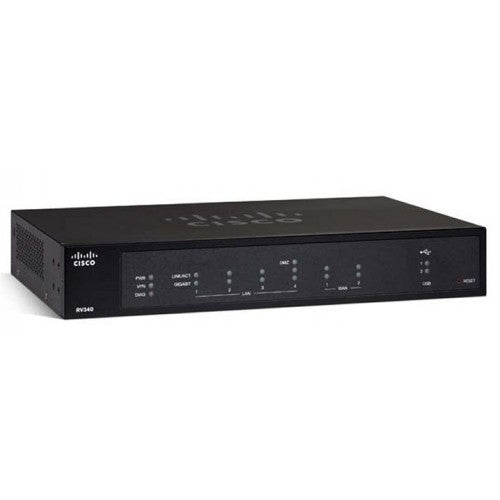 Cisco RV160-K9-AU | VPN Router | 1x GE WAN + 4x GE LAN | IPsec VPN | SMB wired
