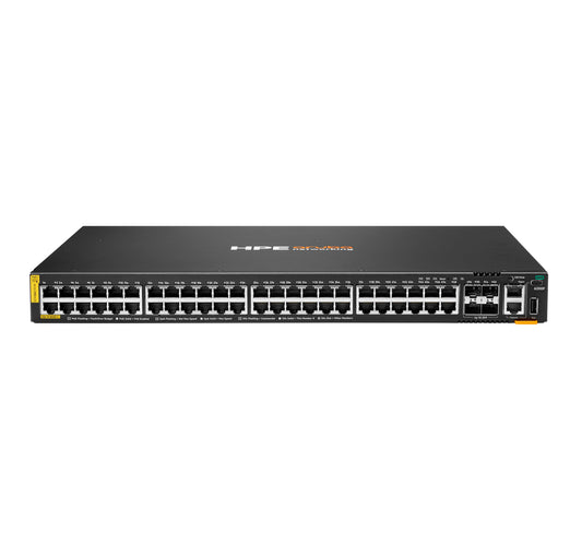 Aruba S0M84A#ABG | 48x 1G RJ45, Class 4 PoE (370W), 4x 1G SFP uplinks, L3, AOS-CX base