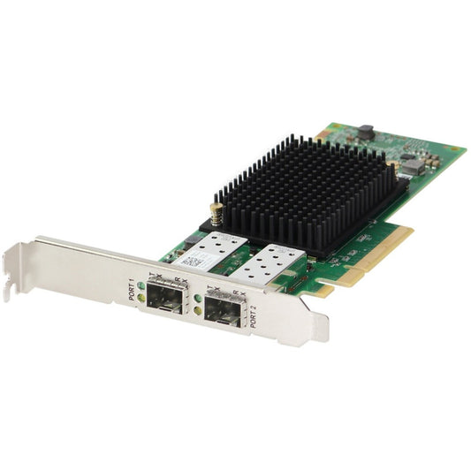 Cisco HX-P-B7D32GF dual-port 32GFC Gen7 HBA with PCIe 4.0 x8 green design