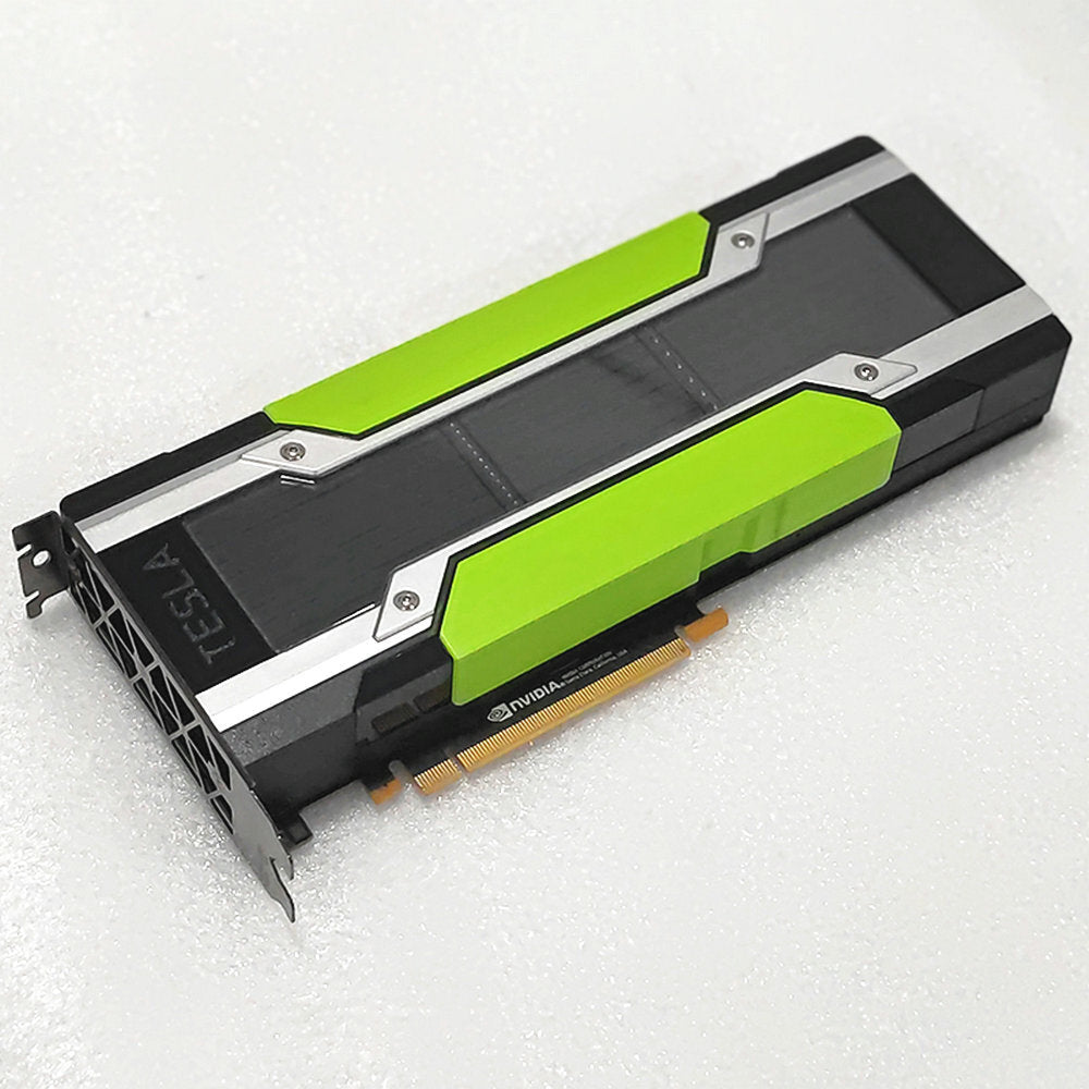 NVIDIA Tesla P40 24GB GDDR5 GPU with green black silver accents
