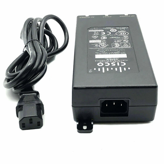 Meraki POE-INJ-4-AU 30W 802.3at PoE injector with black AU power adapter