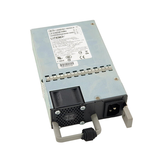 Cisco PWR-CC1-250WAC 250W AC PSU, black and silver with ports and handle