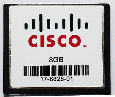 Cisco N7K-CPF-8GB 8GB CompactFlash card with red logo and barcode