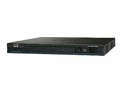 Cisco C2901-VSEC/K9 black router with silver accents and cooling vents