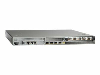 Cisco ASR1001-2XOC3POS silver router with 4x1G GE ports, 2x OC-3 POS, 1RU