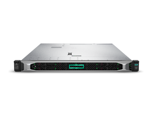 HPE HPE-DL360-G10 | 1U dual-socket Intel Xeon Scalable, 24x DDR4 DIMM, flexible SAS/SATA/NVMe bays, Smart Array RAID, dual hot‑plug PSUs, iLO 5, FlexibleLOM/OCP NIC options, PCIe 3.0